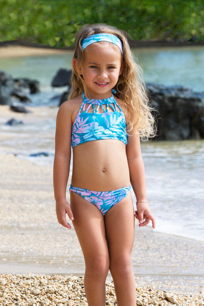 Toddler Girls Blue Hawaii Diva Two-Piece Swimsuit