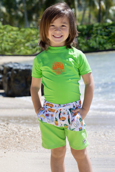 Toddler Boys Coconut Bay Donald Duck Short | Coral Reef Beachwear