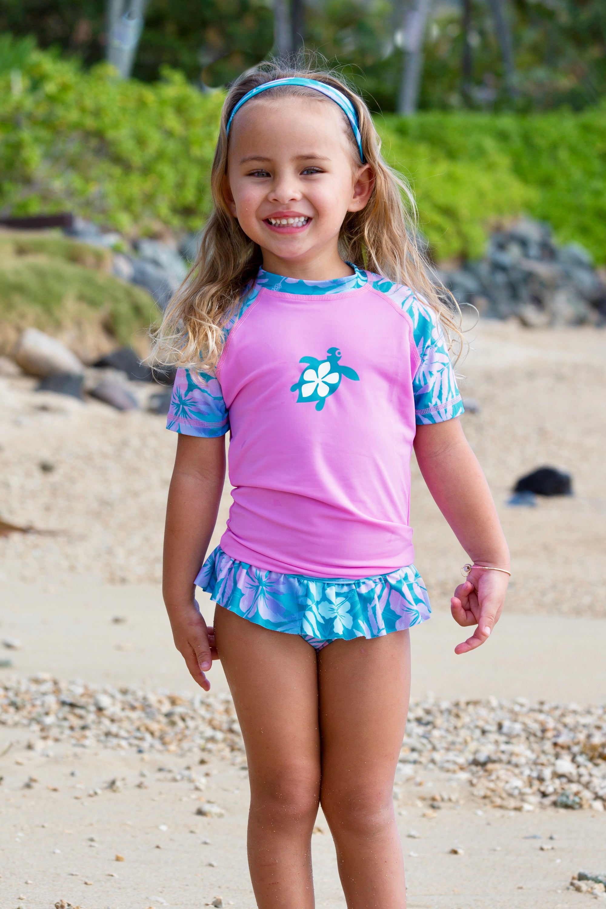 Toddler Girls Blue Hawaii Mary Bottom | Coral Reef Beachwear